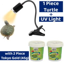 Turtle Combo pack with UV light Tokyo Gold food