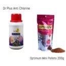 Dr Plus Anti Chlorine 100g + Optimum mini Pellets 200g